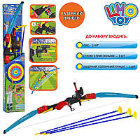 Детский лук LIMO TOY (лазерный прицел, стрелы на присосках 3шт) M 0006 U/R