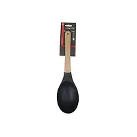 Ложка кухарська нейлонова з деревяною ручкою lessner Black Pro New 10205