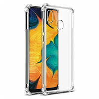 Чохол Fiji Proof для Samsung Galaxy A20 2019 (A205) бампер з посиленими бортамиTransparent