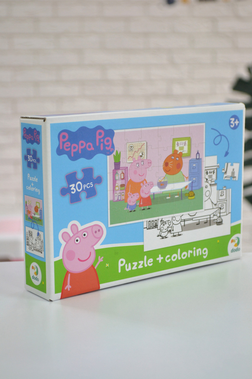 Пазли-розмальовка 2в1 Dodo Peppa Pig на 30 елементів