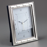 Часы настольные в виде фоторамки металлические от итальянского производителя Veronese