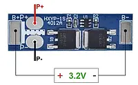 Модуль балансування заряду АКБ 1S 3.2В 12А LiFePO4 BMS контролер заряду