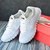 Біле жіноче взуття Nike Free Run. Класні літні кросси жіночі Найк Фрі Ран на кожен день., фото 8