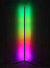 Підлоговий кутовий світильник Торшер 120 см RGB лампа нічник із пультом керування й регулюванням яскравості, фото 10