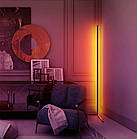 Підлоговий кутовий світильник Торшер 120 см RGB лампа нічник із пультом керування й регулюванням яскравості, фото 5
