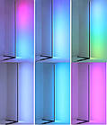Підлоговий кутовий світильник Торшер 120 см RGB лампа нічник із пультом керування й регулюванням яскравості, фото 9