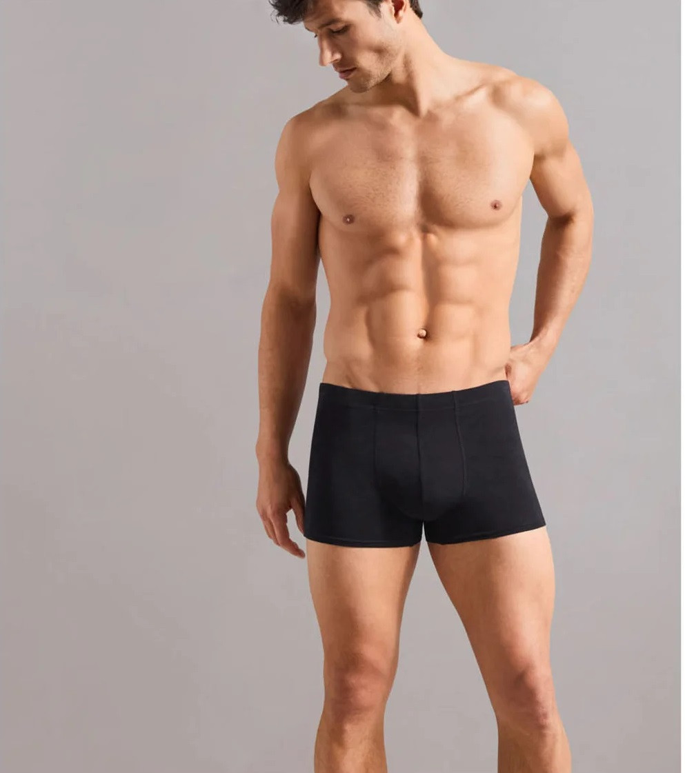 Чоловічі труси-боксери, розмір S, колір чорний