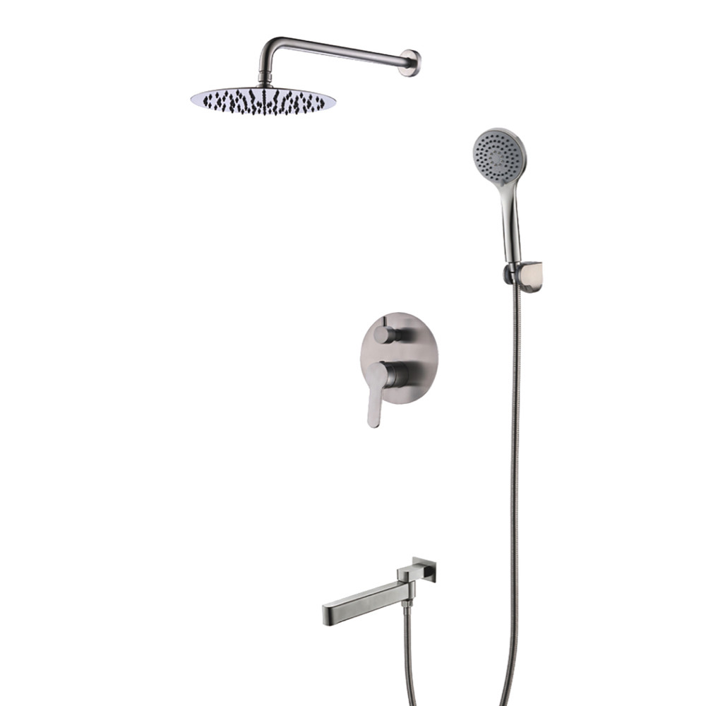 Вбудована система для душу GAPPO G7199-30 з 3-функціями, вилив - перемикач на лійку, нержавіюча сталь, фото 1