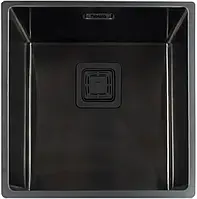 Мойка кухонная на/под столешницу Fabiano Quadro 44 Nano Graphite R10 (44x44) 1,20 мм