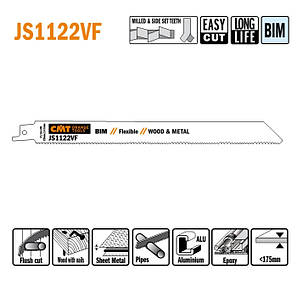 Пильні полотна для шабельних пил JS1122VF (уп.-5 шт.), CMT, фото 1