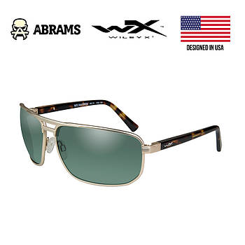 Окуляри балістичні Wiley X Hayden Polarized Green Satin Gold Frame