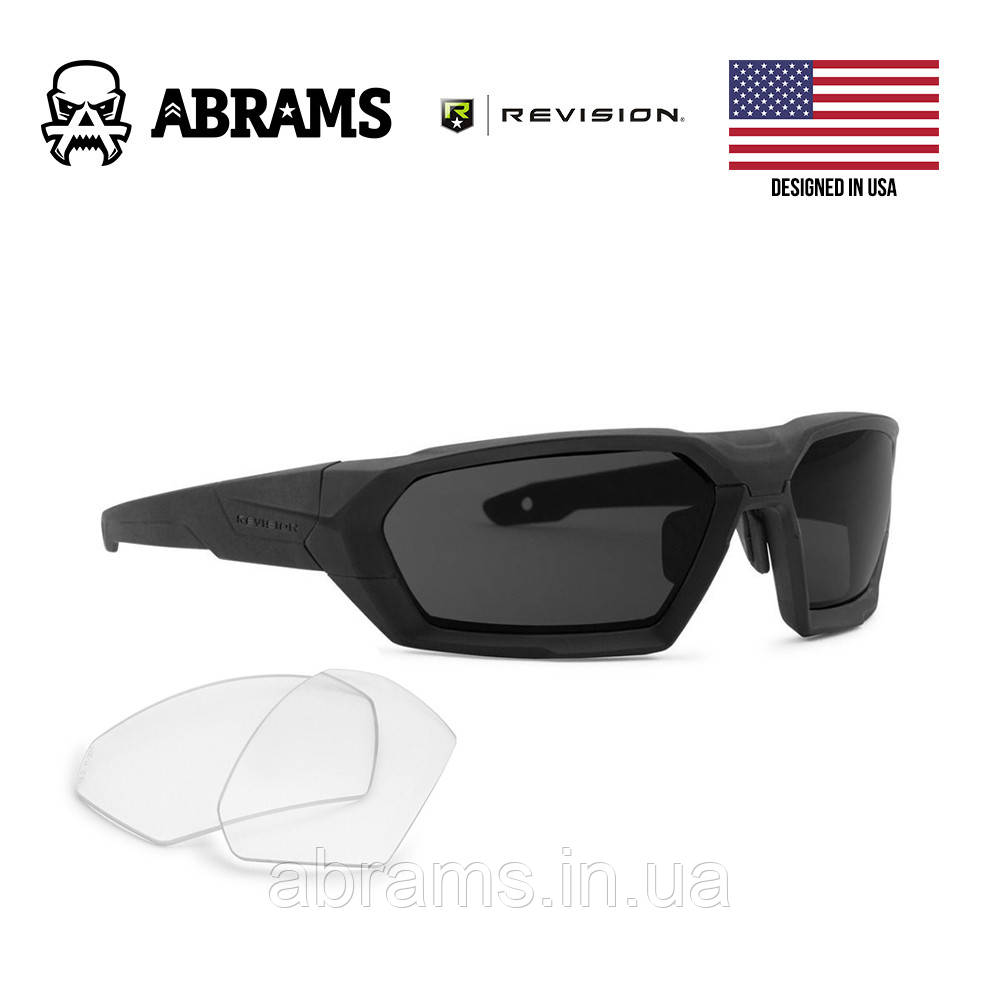 Тактичні балістичні окуляри Revision ShadowStrike Ballistic Sunglasses Military Kit Black (2 лінзи)