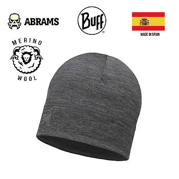 Шапка Buff Merino Wool Lightweight Hat Solid Grey