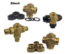 Триходові термозмішувальні клапани