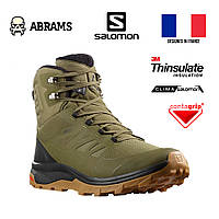 Черевики утеплені Salomon OUTblast TS CSWPBurnt Olive / Phantom / Black з мембраною Climasalomon®