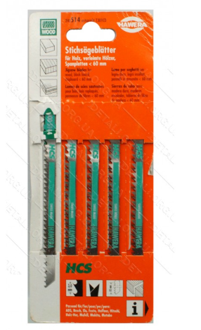 Пилка Hawera 240514 (T301CD) 5шт по дереву, фото 1