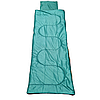 Легкий спальний мішок ковдра для дітей та дорослих, літній, з підголівником, зелений, CHM00450, Україна, фото 6
