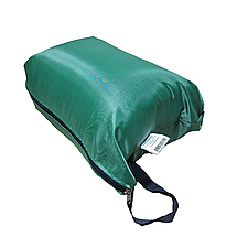 Легкий спальний мішок ковдра для дітей та дорослих, літній, з підголівником, зелений, CHM00450, Україна, фото 2