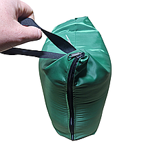 Легкий спальний мішок ковдра для дітей та дорослих, літній, з підголівником, зелений, CHM00450, Україна, фото 3