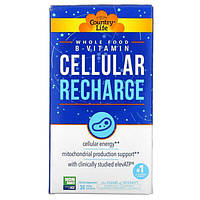 Клітинний заряд (Whole Food B-Vitamin Cellular Recharge) 30 веганських капсул ТМ Кантрі Лайф / Country Life