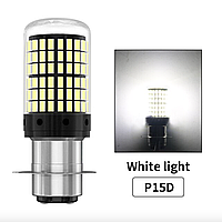 Мото LED H6 P15D-25-1 12V 6000K 144smd мотоцыклетная лампа н6 р15д-25-1 12в