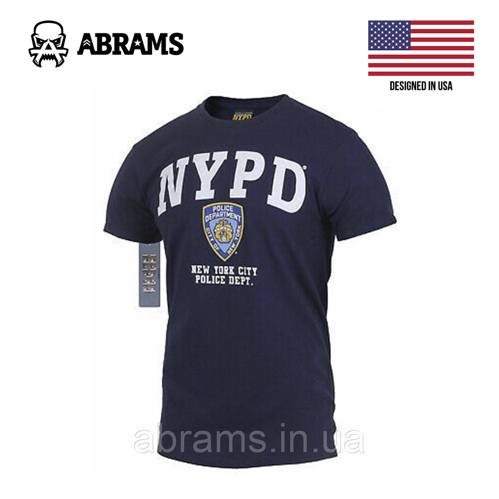 Футболка ліцензійна New York Police Department (NYPD) Navy Blue - фото 1 - id-p1819753927