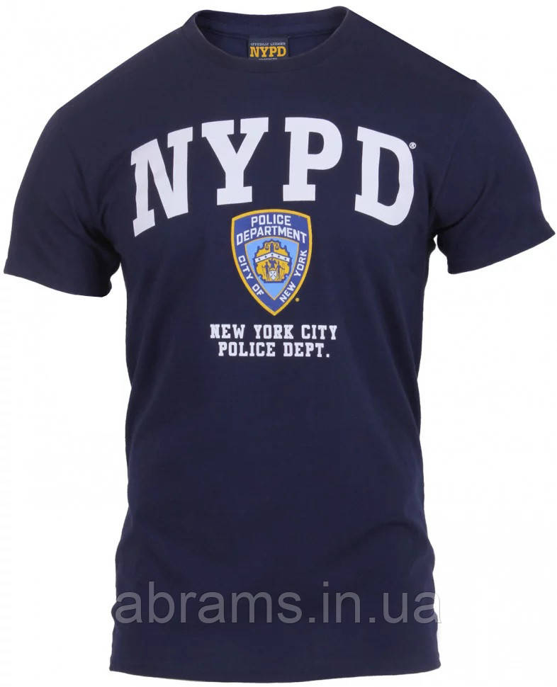 Футболка ліцензійна New York Police Department (NYPD) Navy Blue - фото 3 - id-p1819753927