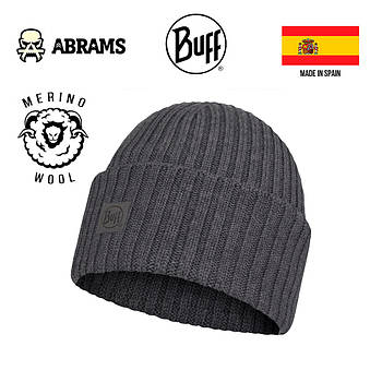Шапка Buff Merino Wool 100% Knitted Hat Ervin Grey