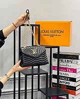 Сумка стеганая черная женская Louis Vuitton Клатч Сумка Луи Витон Кросс-боди Люкс качество