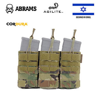 Підсумок для магазинів Agilite AG3™ 5.56 Triple Magazine Molle Pouch | Multicam