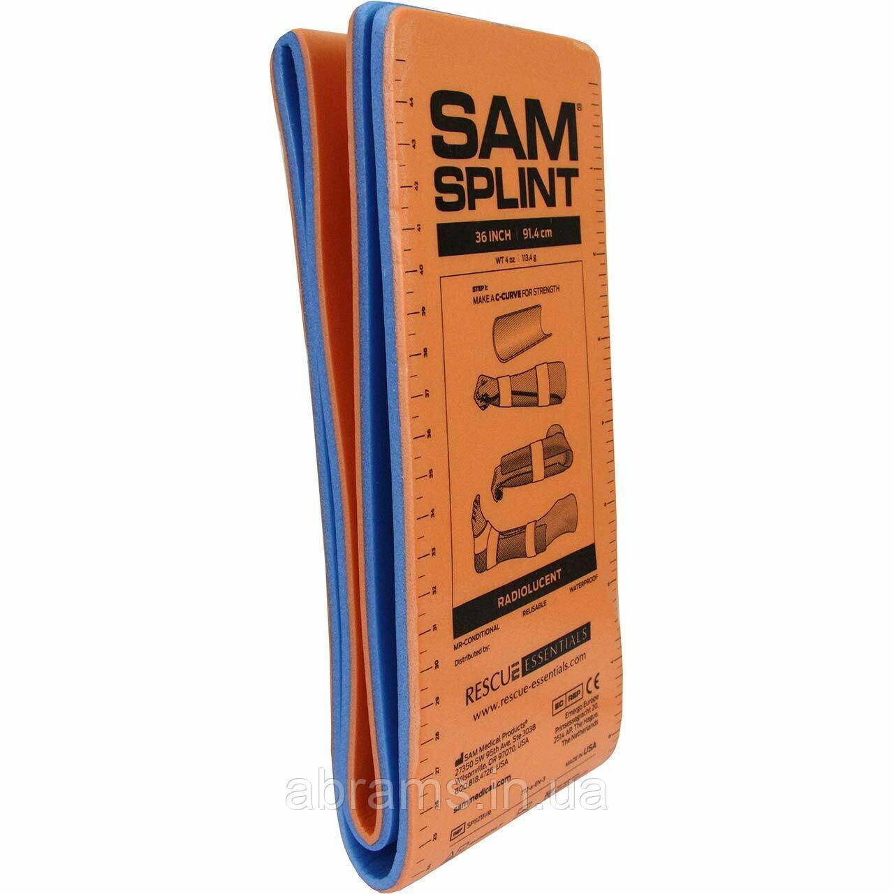 Шина складна SAM Splint Original 36" Orange/Blue - фото 6 - id-p1819756560