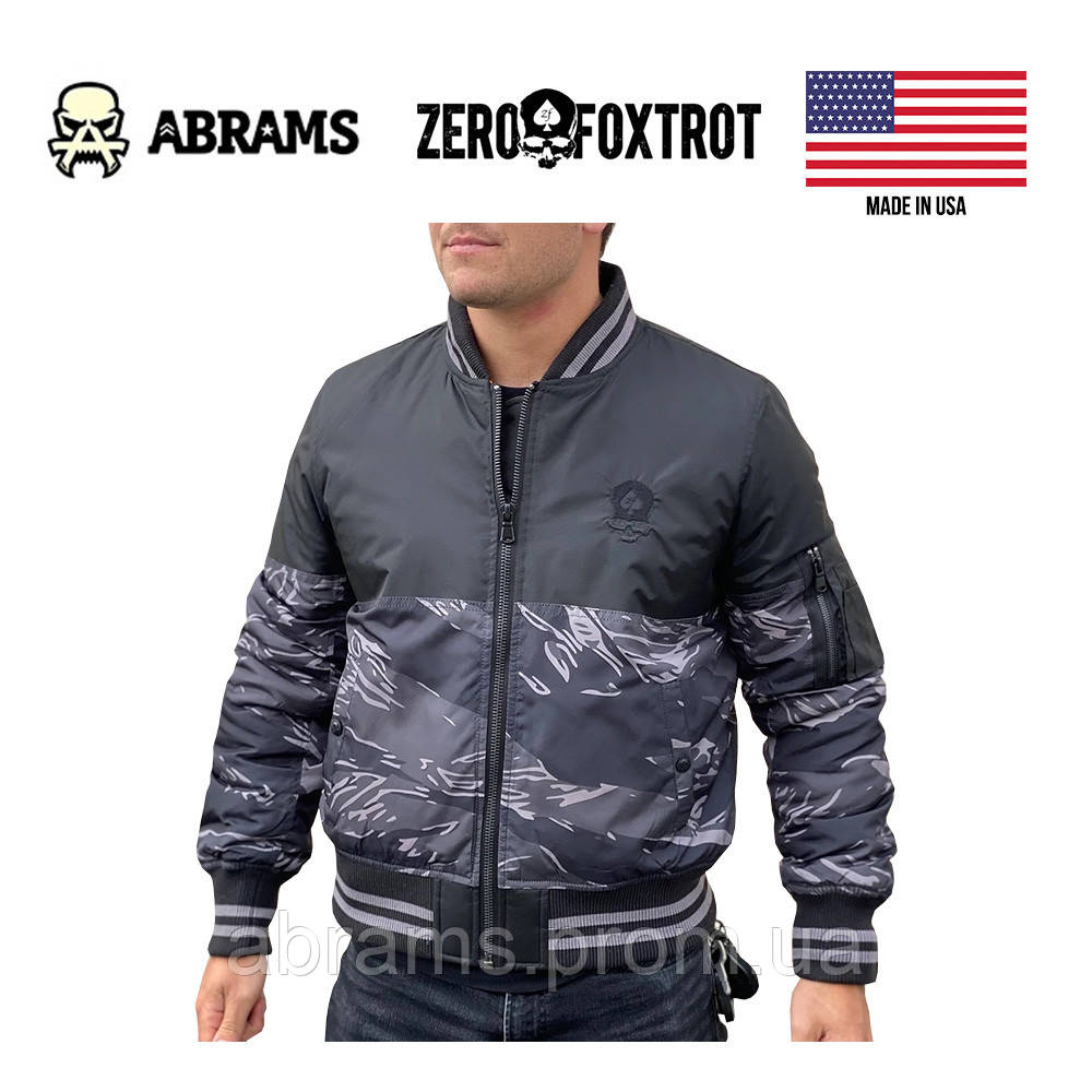 Куртка бомбер Zero Foxtrot Black Tiger Bomber