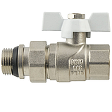 Кран кульовий 1/2" з американкою (кран-американка) RAFTEC (Німеччина), фото 7