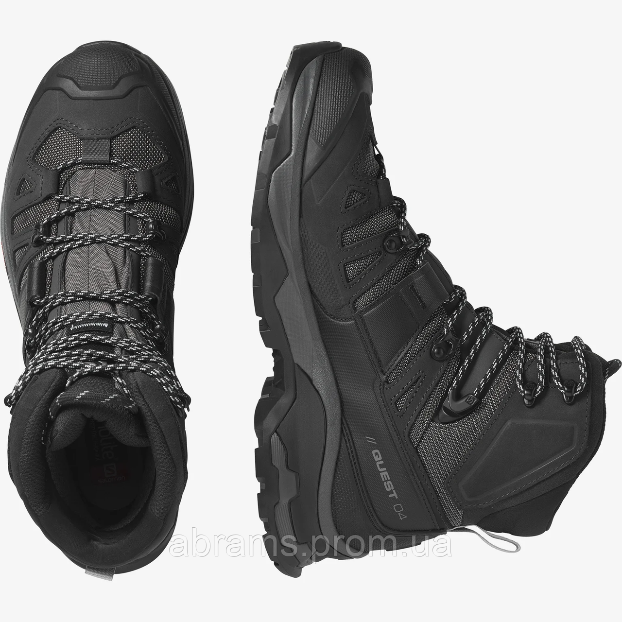 Черевики Salomon Quest 4 GTX з водонепроникною мембраною Gore-Tex® | Magnet/Black/Quarry - фото 5 - id-p1819764028