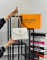 Сумка стеганая белая женская Louis Vuitton Клатч Сумка Луи Витон Кросс-боди Люкс качество