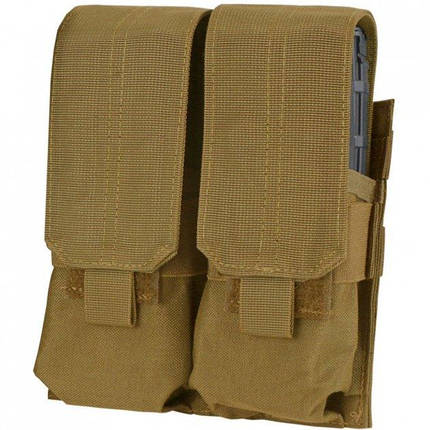 Підсумок Condor DOUBLE M4 MAG для 2 магазинів, закритий, койот, фото 1