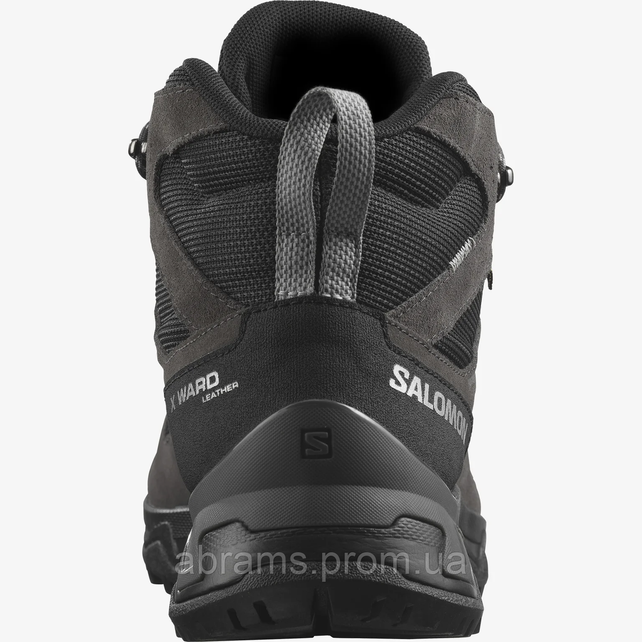 Черевики Salomon X WARD Leather MID GTX з водонепроникною мембраною Gore-Tex® | Phantom/Black/Magnet - фото 8 - id-p1819764045