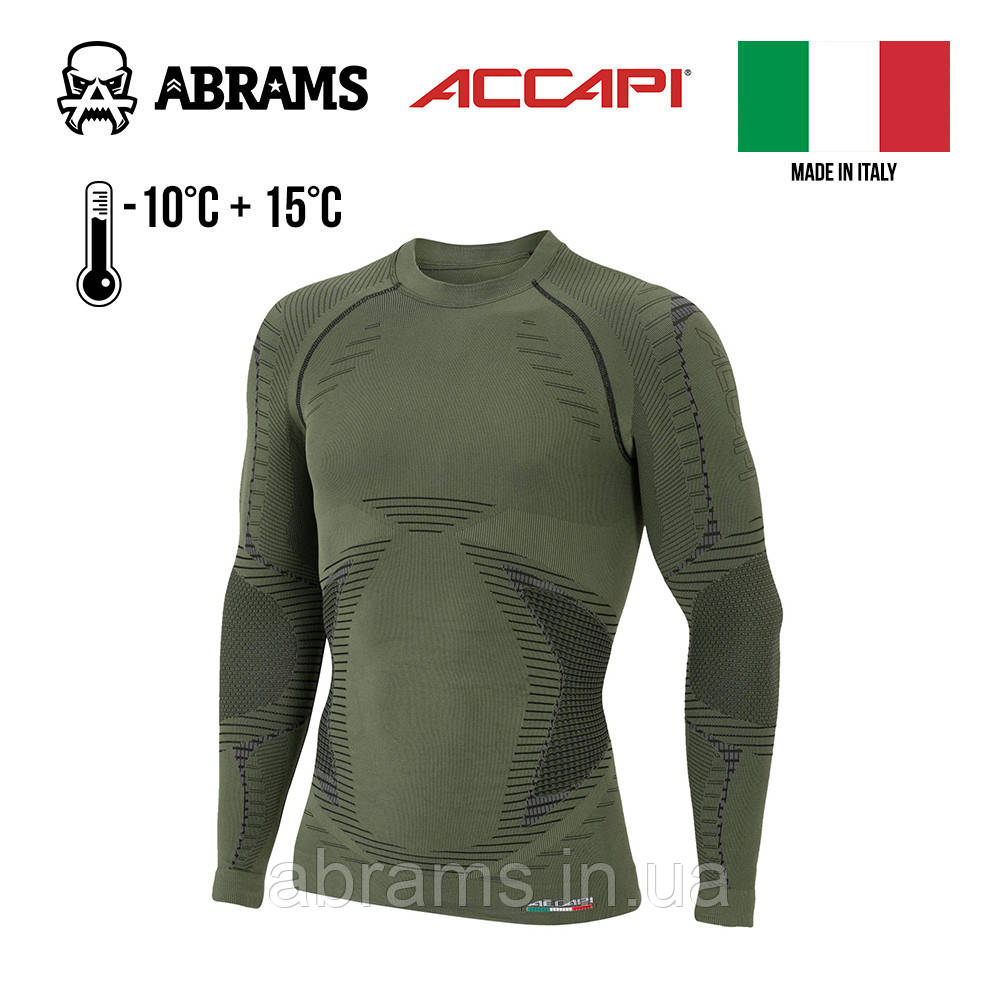 Термофутболка з довгим рукавом чоловіча Accapi X-Country | Military Green