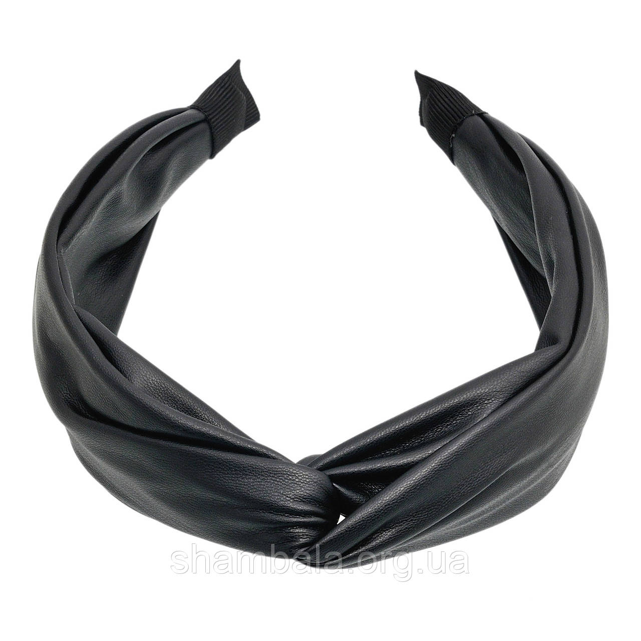 Обруч для волосся "Fabric black" (061627)