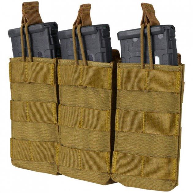 Підсумок Condor TRIPLE M4/M16 MAG для 3 магазинів, відкритий койот