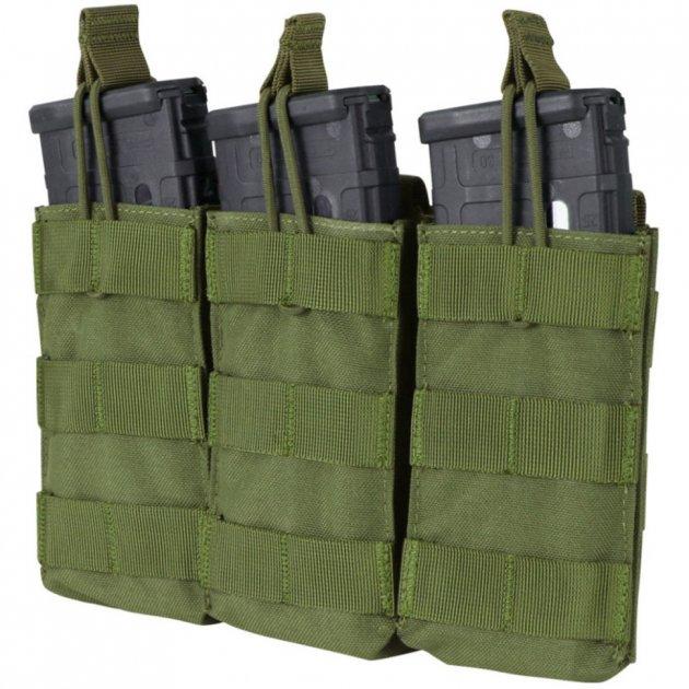 Підсумок для магазинів AR карабіна потрійний відкритий молле Condor M4/M16 TRI OPEN TOP MAG POUCH MA27 Олива