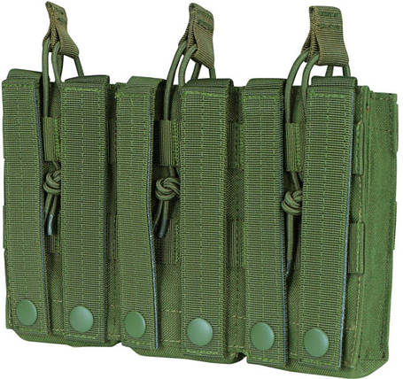 Підсумок для магазинів AR карабіна потрійний відкритий молле Condor M4/M16 TRI OPEN TOP MAG POUCH MA27 Олива, фото 2