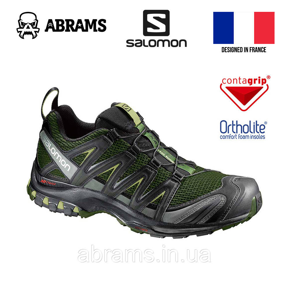 Трекінгові кросівки Salomon XA PRO 3D Chive / Black / Beluga, розмір US 9, устілка 27 см. - фото 1 - id-p1819730662