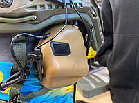 Активні навушники Earmor M32H Helmet Version | Coyote Brown, фото 10