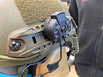 Активні навушники Earmor M32H Helmet Version | Coyote Brown, фото 9