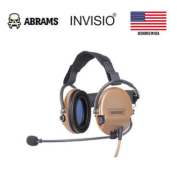 Активні навушники Invisio T5 Tactical Communication Headset Single Comm | Coyote