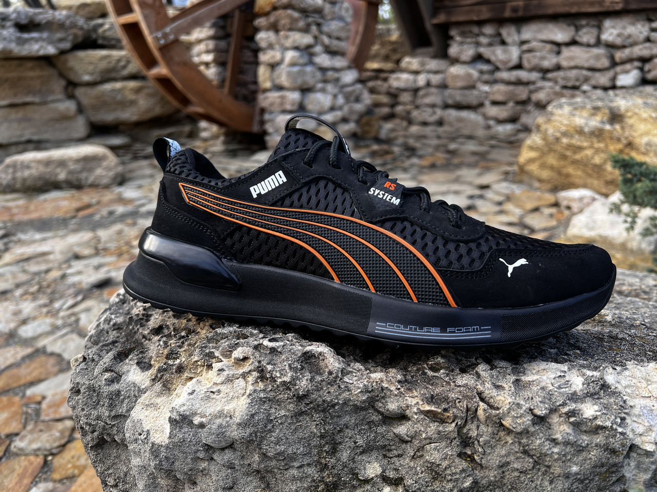 Puma rs top x noir orange