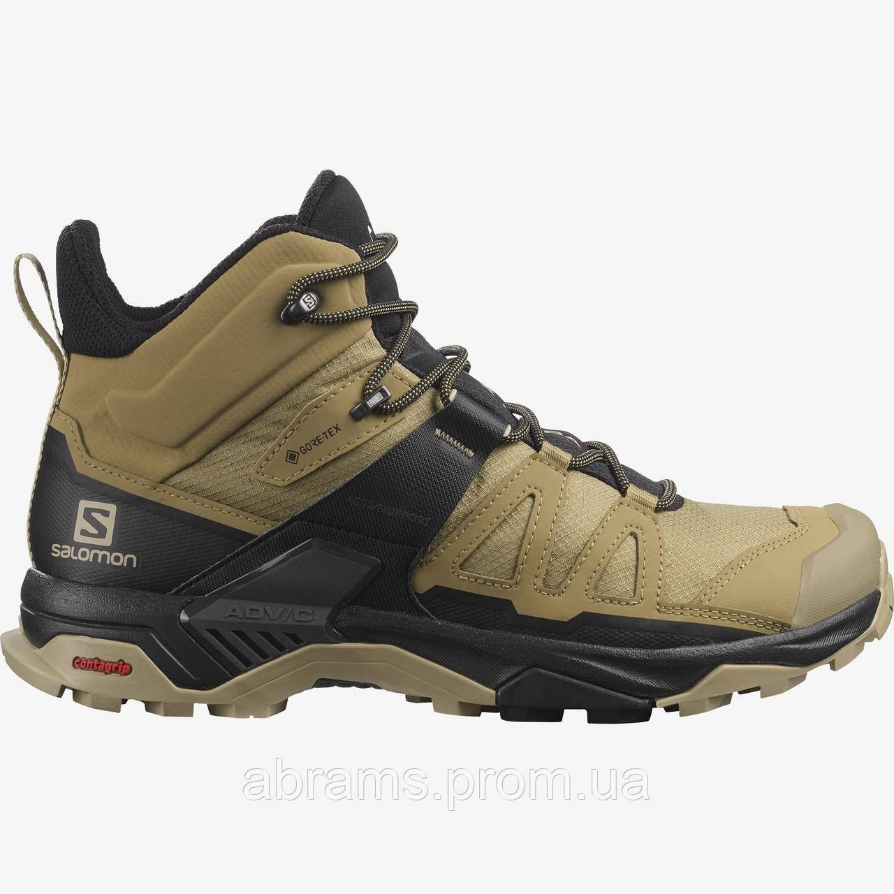 Черевики Salomon X ULTRA 4 MID GTX з водонепроникною мембраною Gore-Tex® | Kelp / Black / Safari - фото 10 - id-p1819761538