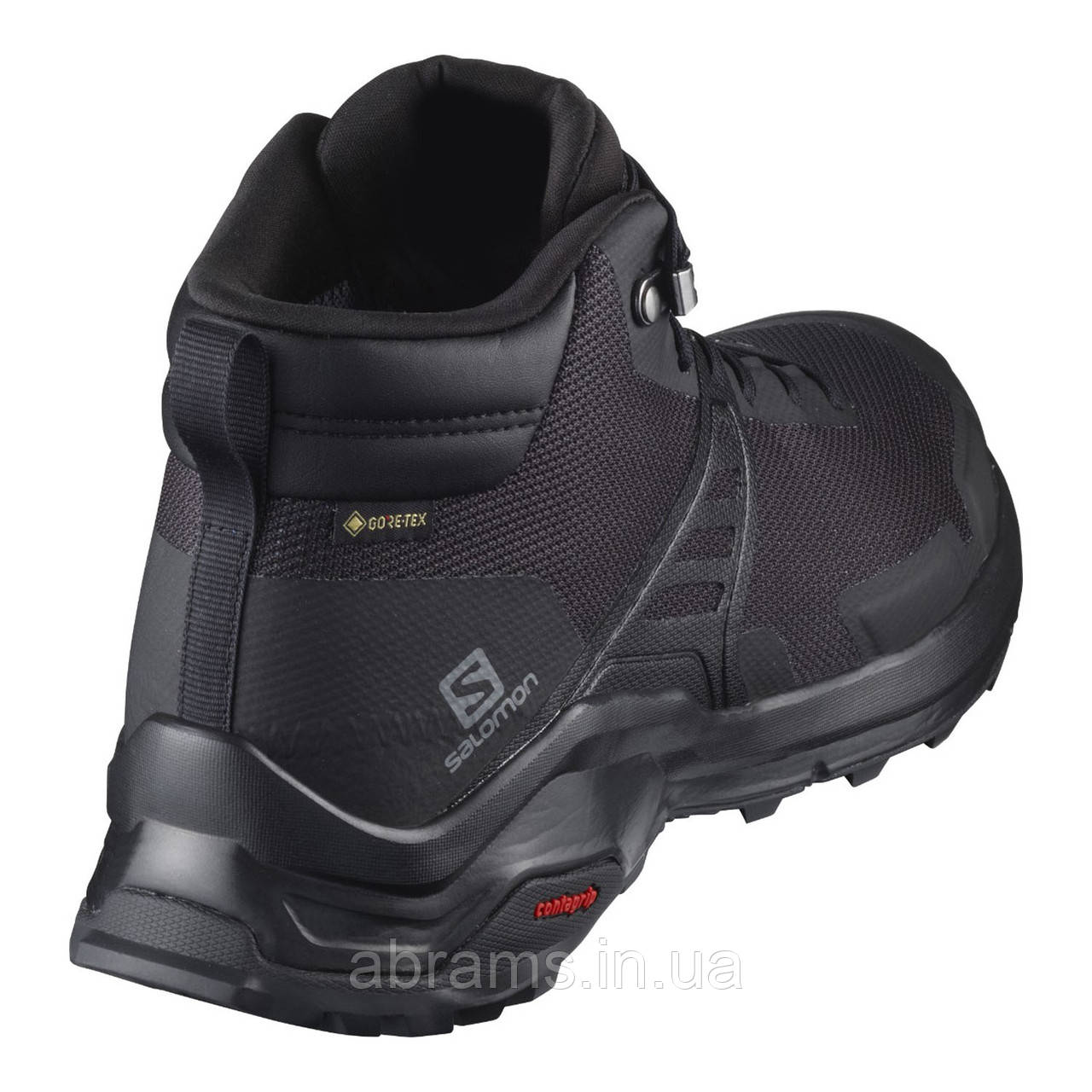 Ботинки Salomon X Raise Mid GTX | Чорний/Чорний/Тихий відтінок - фото 5 - id-p1819757016