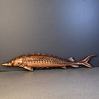 Рыба Осетр резная деревянная Размер 6 х 30 см.